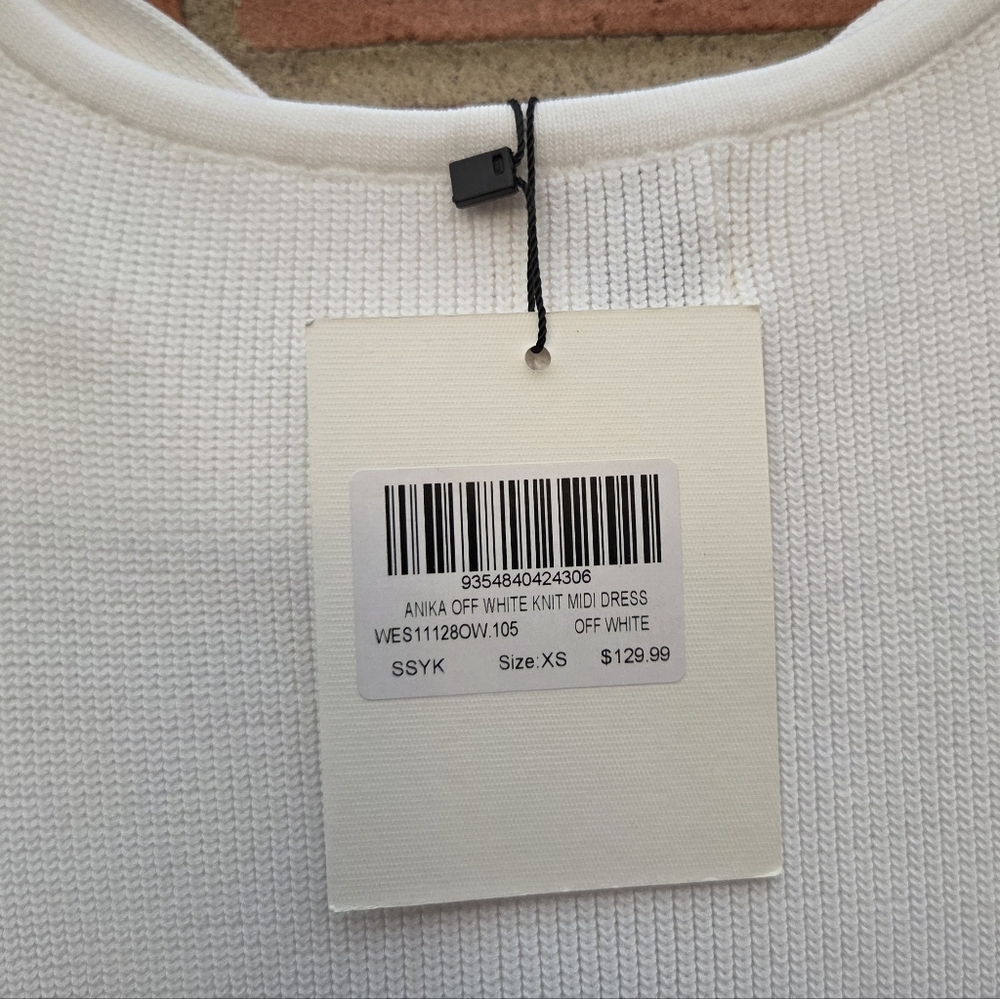 Dissh Anika Off White Knit Midi Size XS - Picture 7 of 10